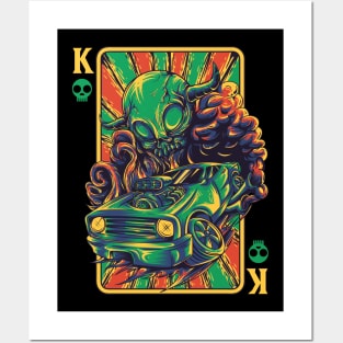 King Devil card Posters and Art